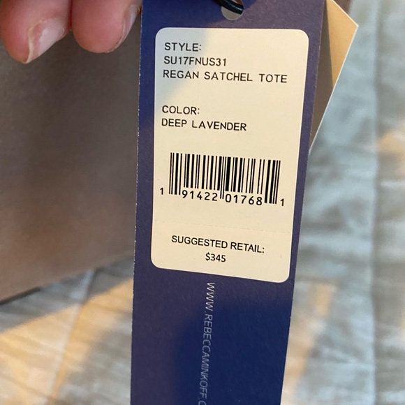 NWT Rebecca Minkoff Regan satchel. Lavender - Picture 2 of 7
